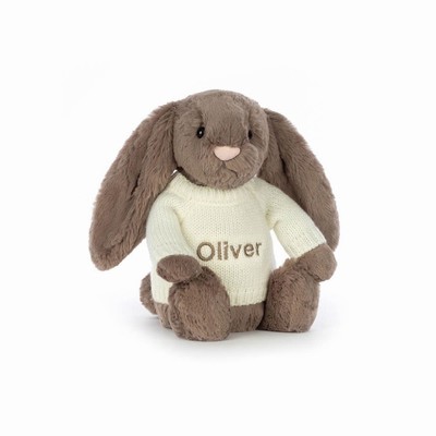 Jellycat Bashful Truffle Konijn with Cream Jumper | KN0291683